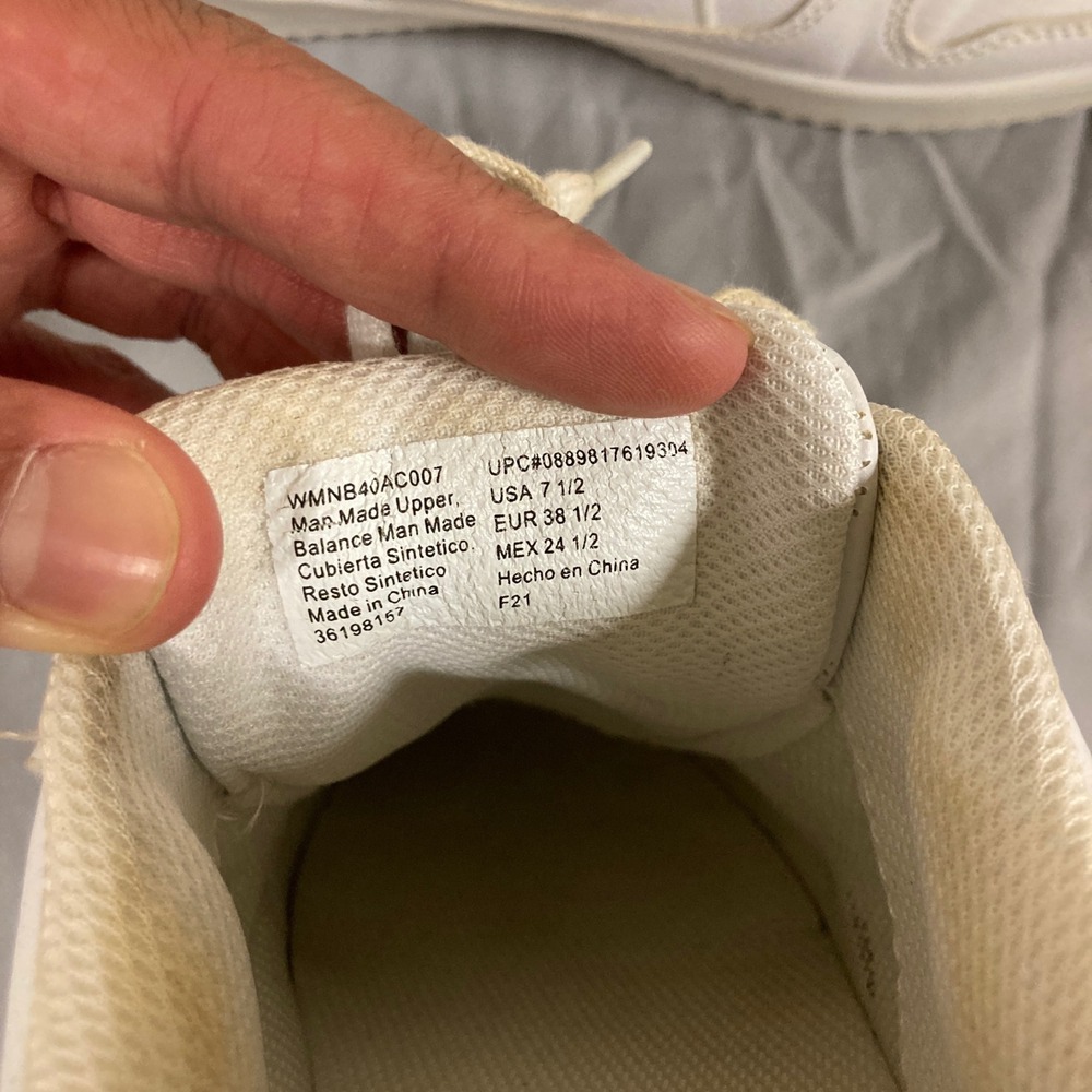 No Boundaries Womens White Platform Sneakers Memory Foam WMNB40AC007 Size 7.5 - Picture 8 of 8